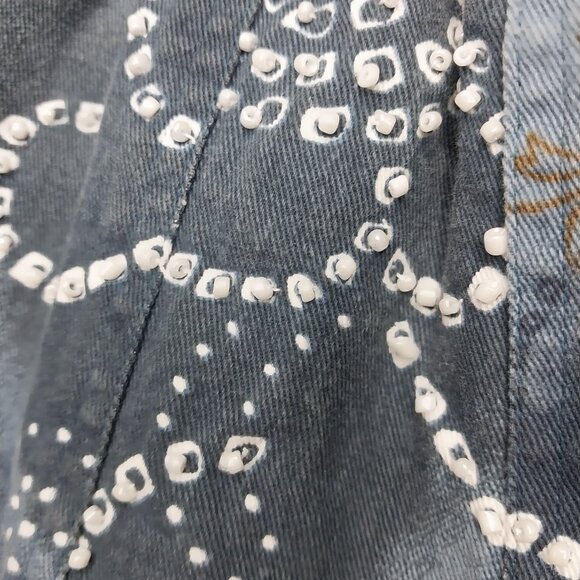 3484 Size 12 Bandolino Upcycled Bell-Bottom Jeans. - Picture 3 of 7